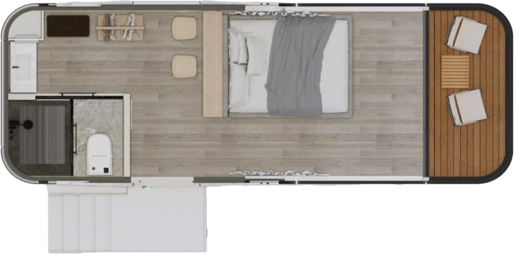 Планировка космической капсулы 8500х3400, Unimodule Казахстан