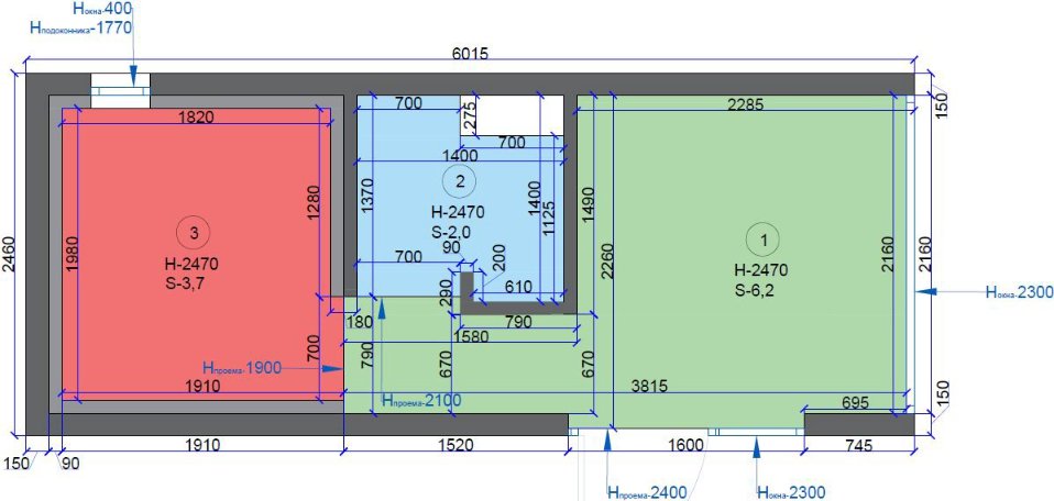 Планировка модульного дома 20 футов, Unimodule Казахстан